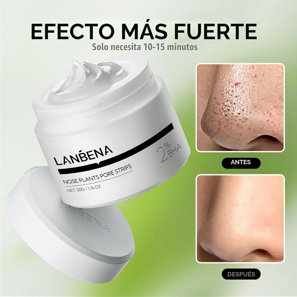 Tiras Para Puntos Negros (50 Gramos), 100 Piezas Tiras Para Poros De La Nariz, Mascarilla Puntos Negros