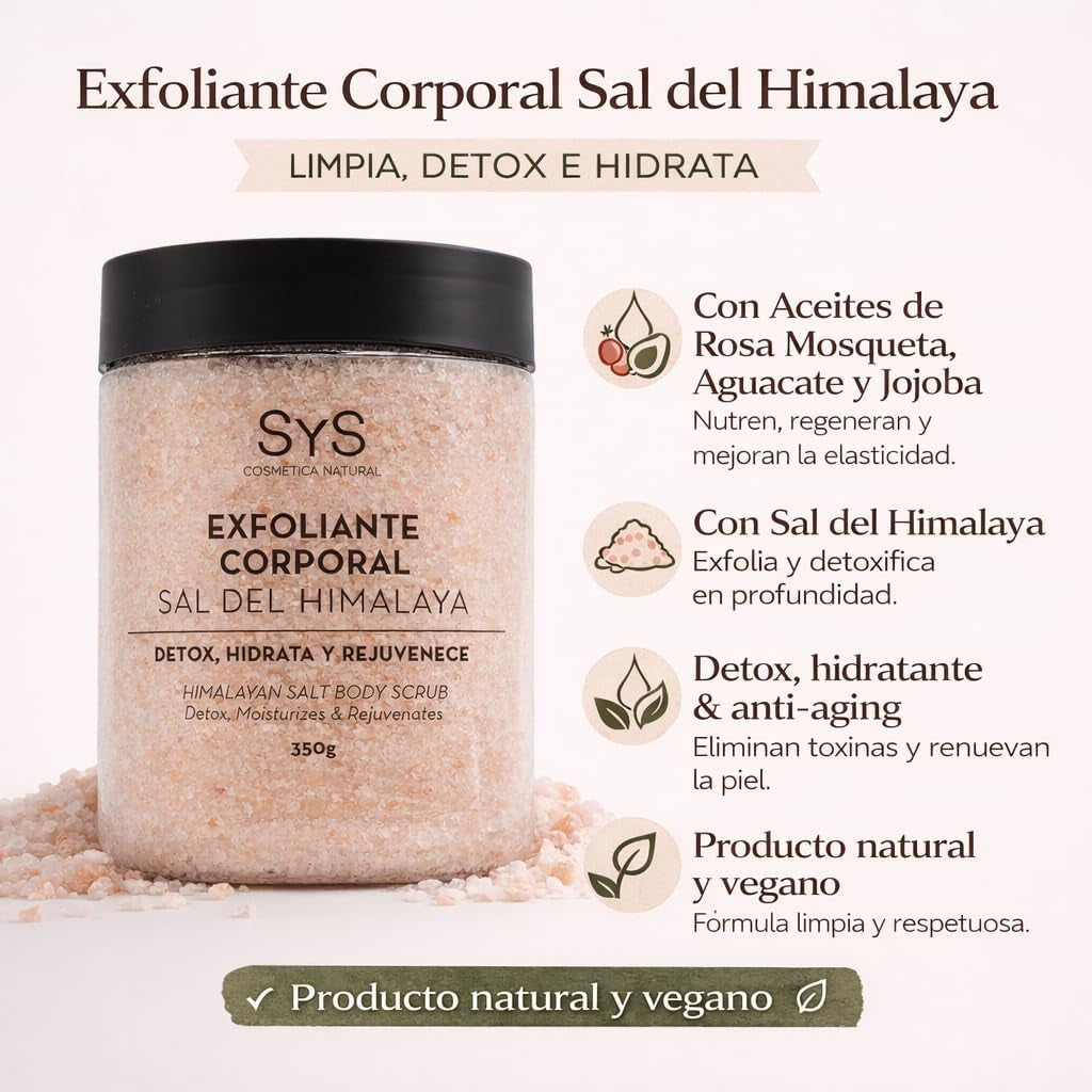Exfoliante Corporal Sal Rosa Del Himalaya - Natural Y Vegano - Labnatur