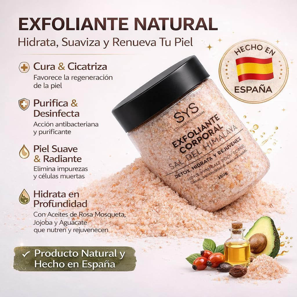 Exfoliante Corporal Sal Rosa Del Himalaya - Natural Y Vegano - Labnatur